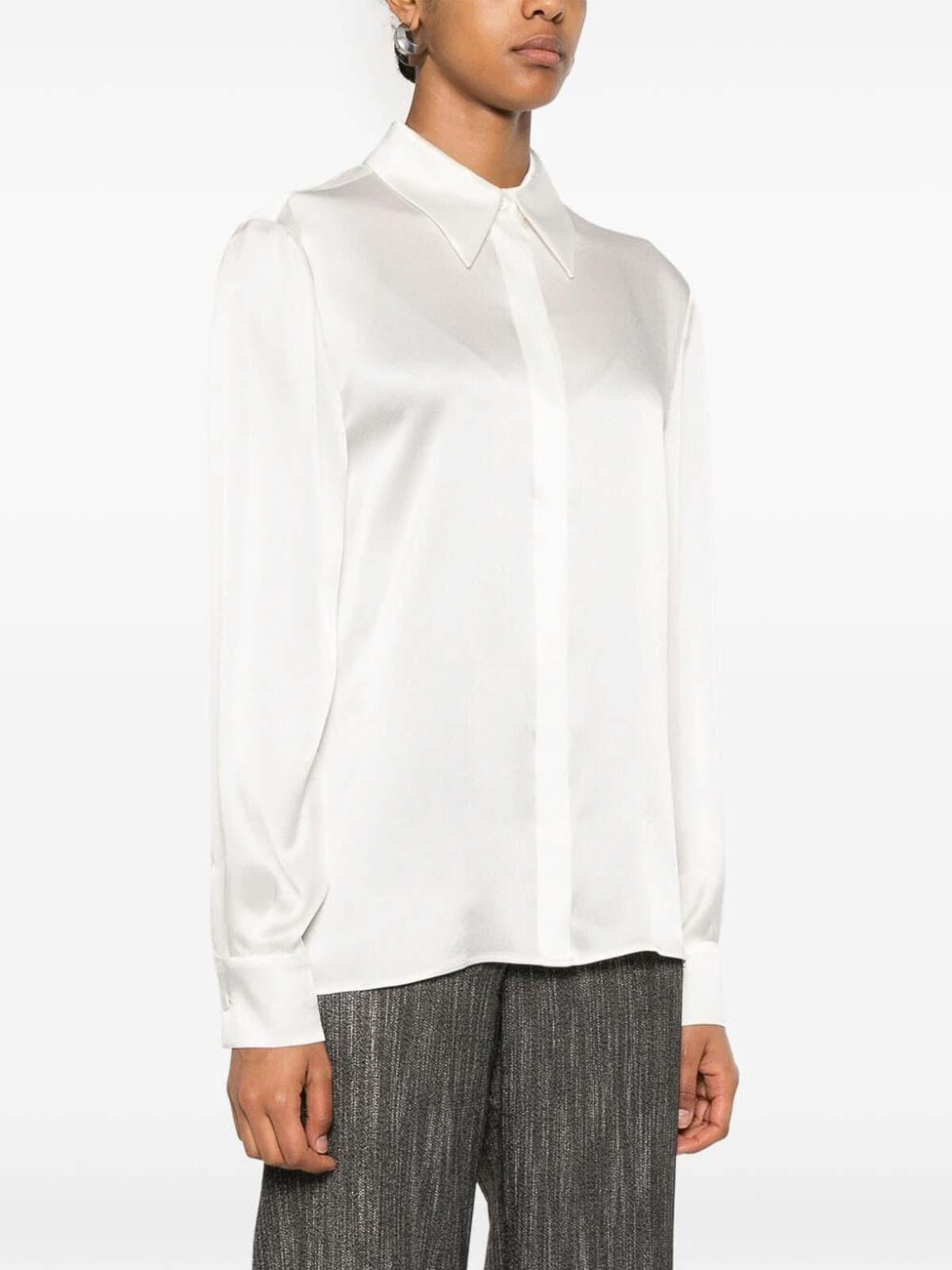 ALBERTA FERRETTI White Satin Shirt Product Image