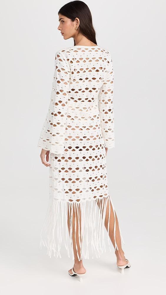 SIMKHAI Pierce Fringe Midi Dress | Shopbop Product Image