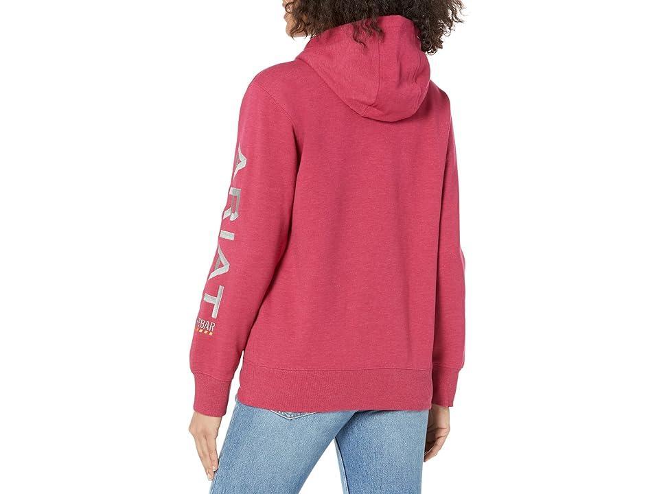 Ariat Rebar Graphic Hoodie (Cherries Jubilee Heather/Key) Women's Clothing Product Image