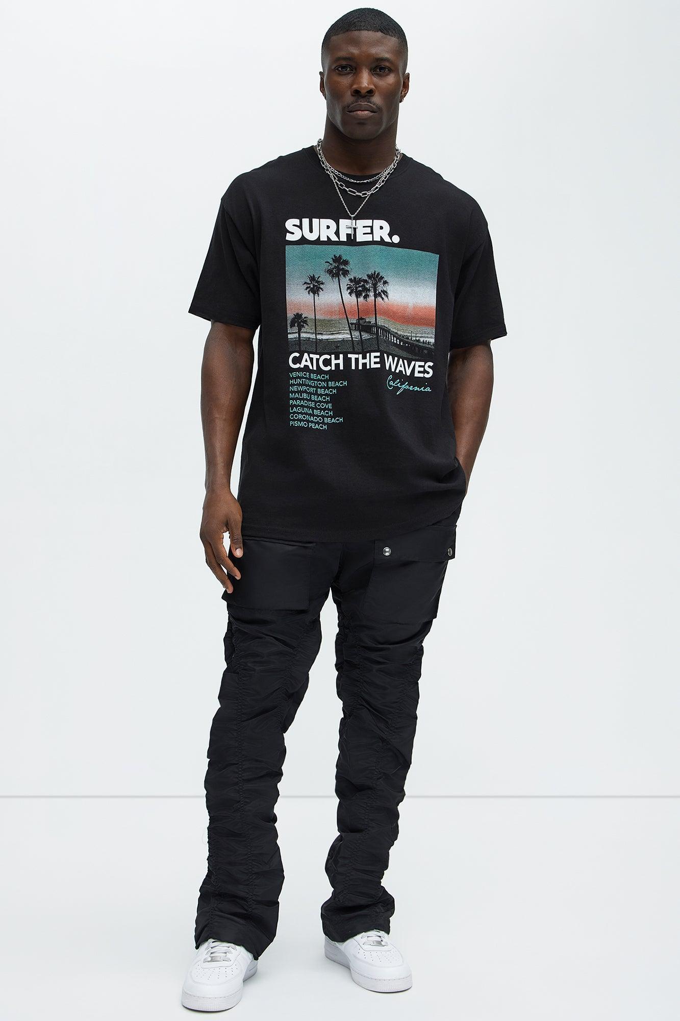 Catch The Waves Short Sleeve Tee - Black Product Image