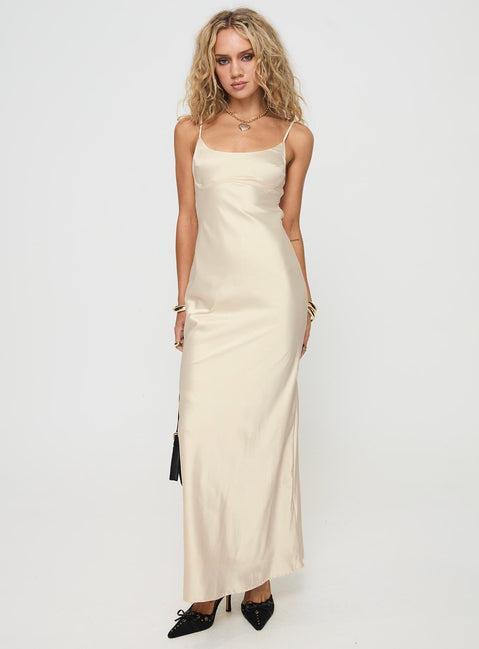 Ravia Maxi Dress Champagne Product Image