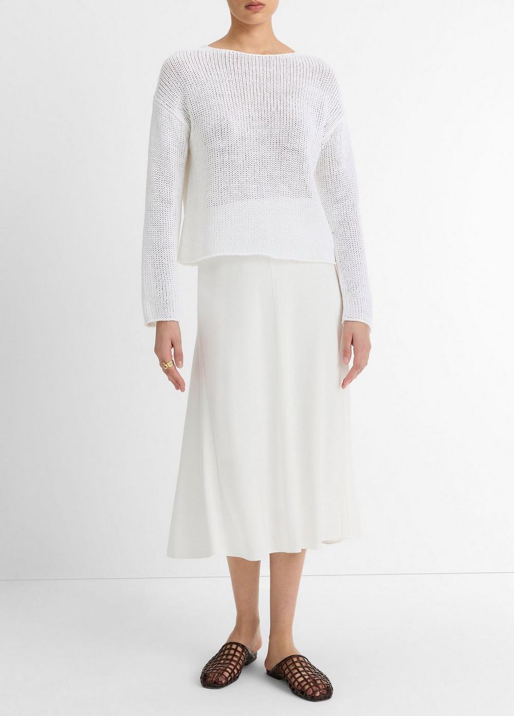 Italian Coated Cotton-Blend Sweater Product Image