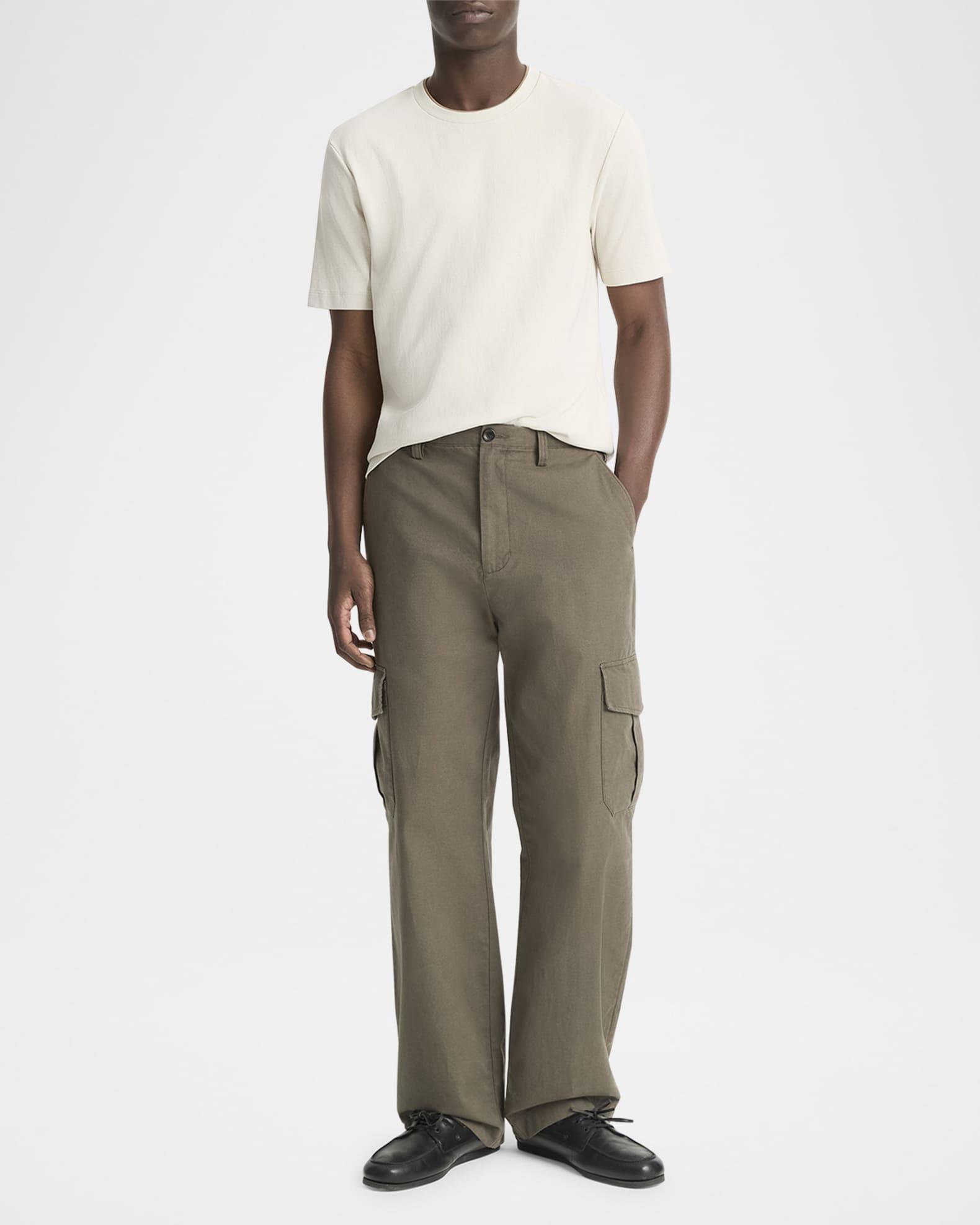 Men's Cotton-Linen Cargo Pants Product Image