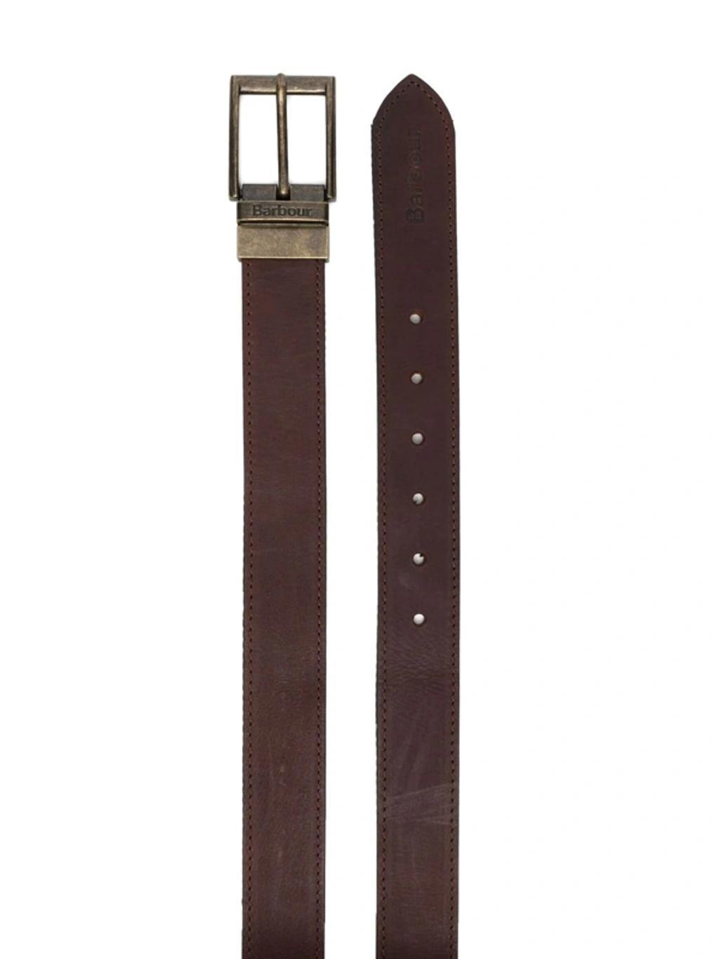 Buckle Leather Belt In Braun Product Image