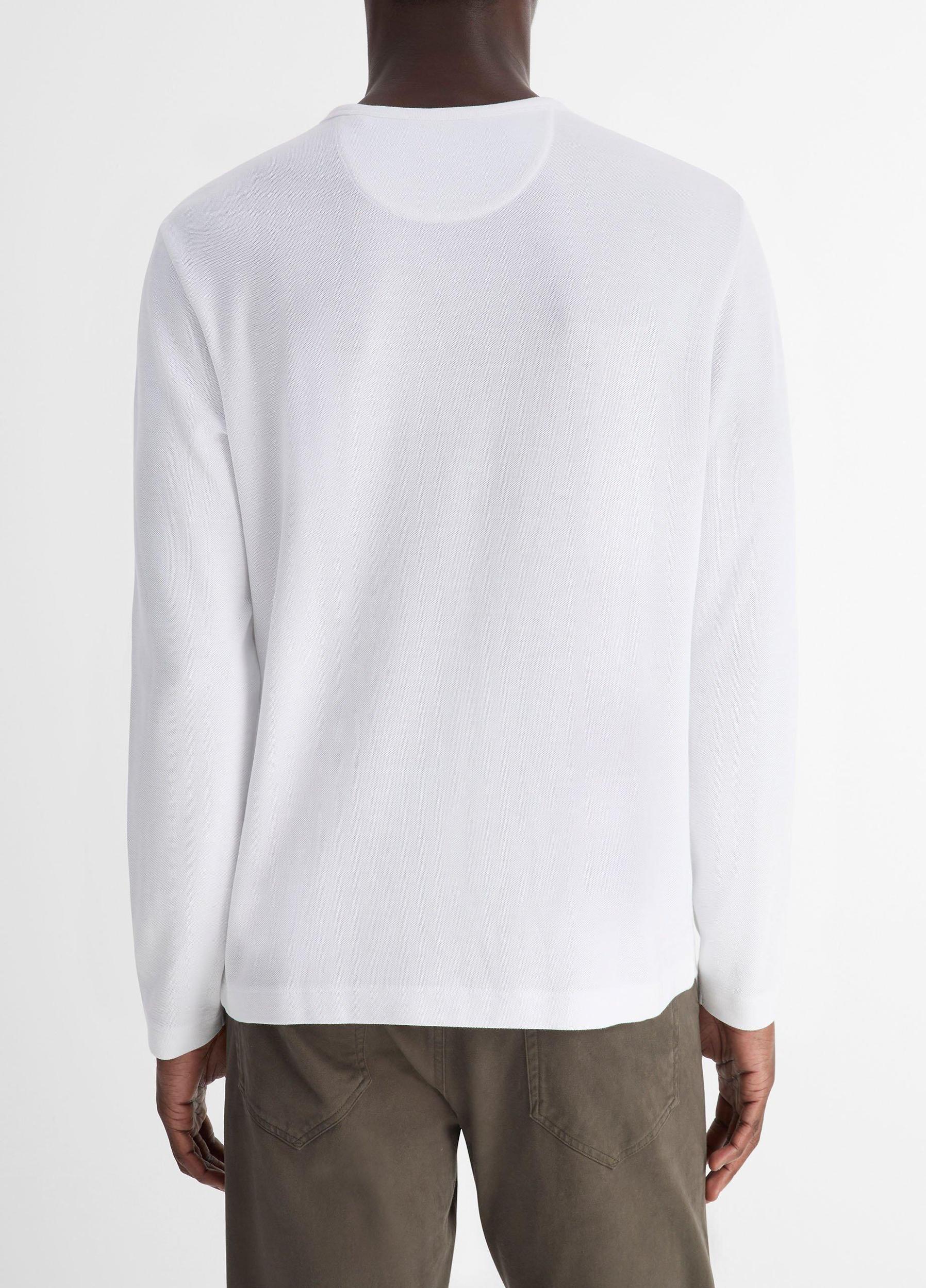 Pima Cotton Piqué Long-Sleeve T-Shirt Product Image