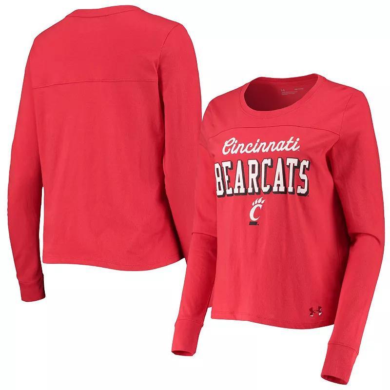 Womens Under Armour Cincinnati Bearcats Cincy Long Sleeve T-Shirt Product Image