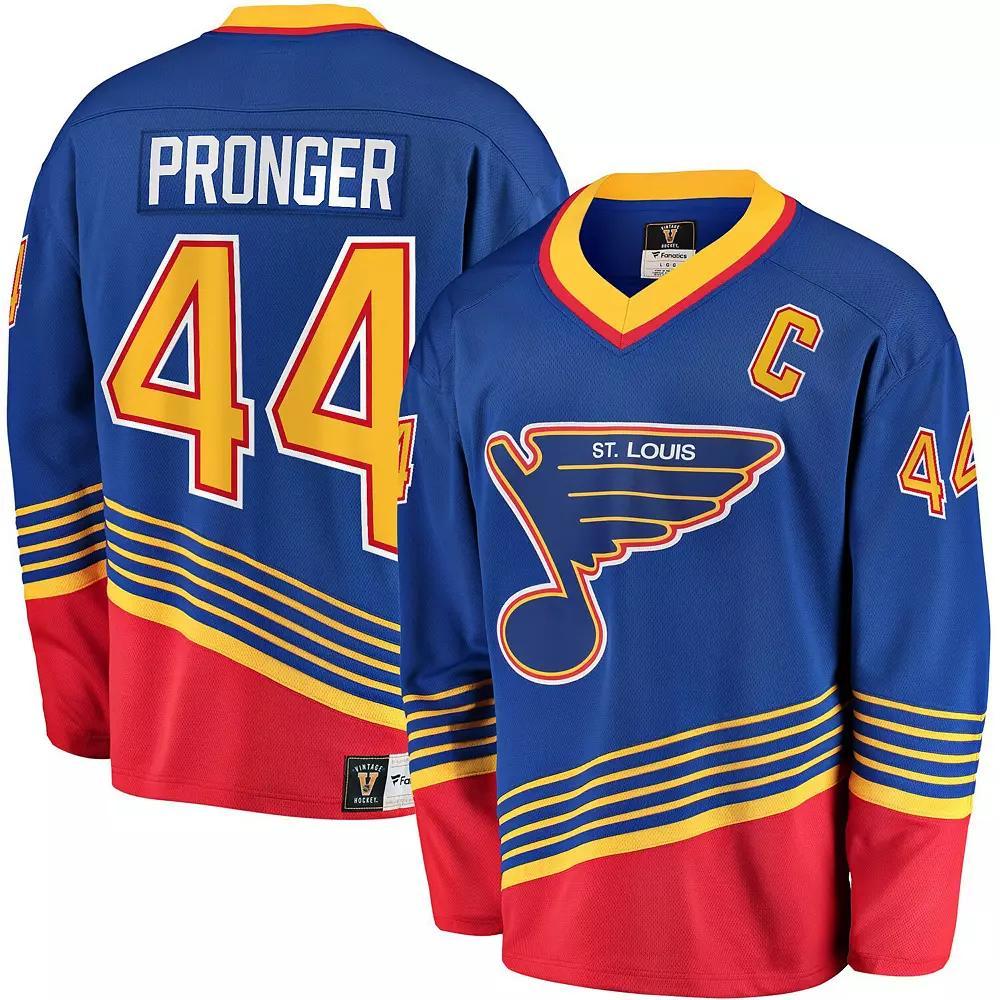 Men's Fanatics Branded Chris Pronger Blue St. Louis Blues Breakaway Retired Player Jersey, Size: Small Product Image