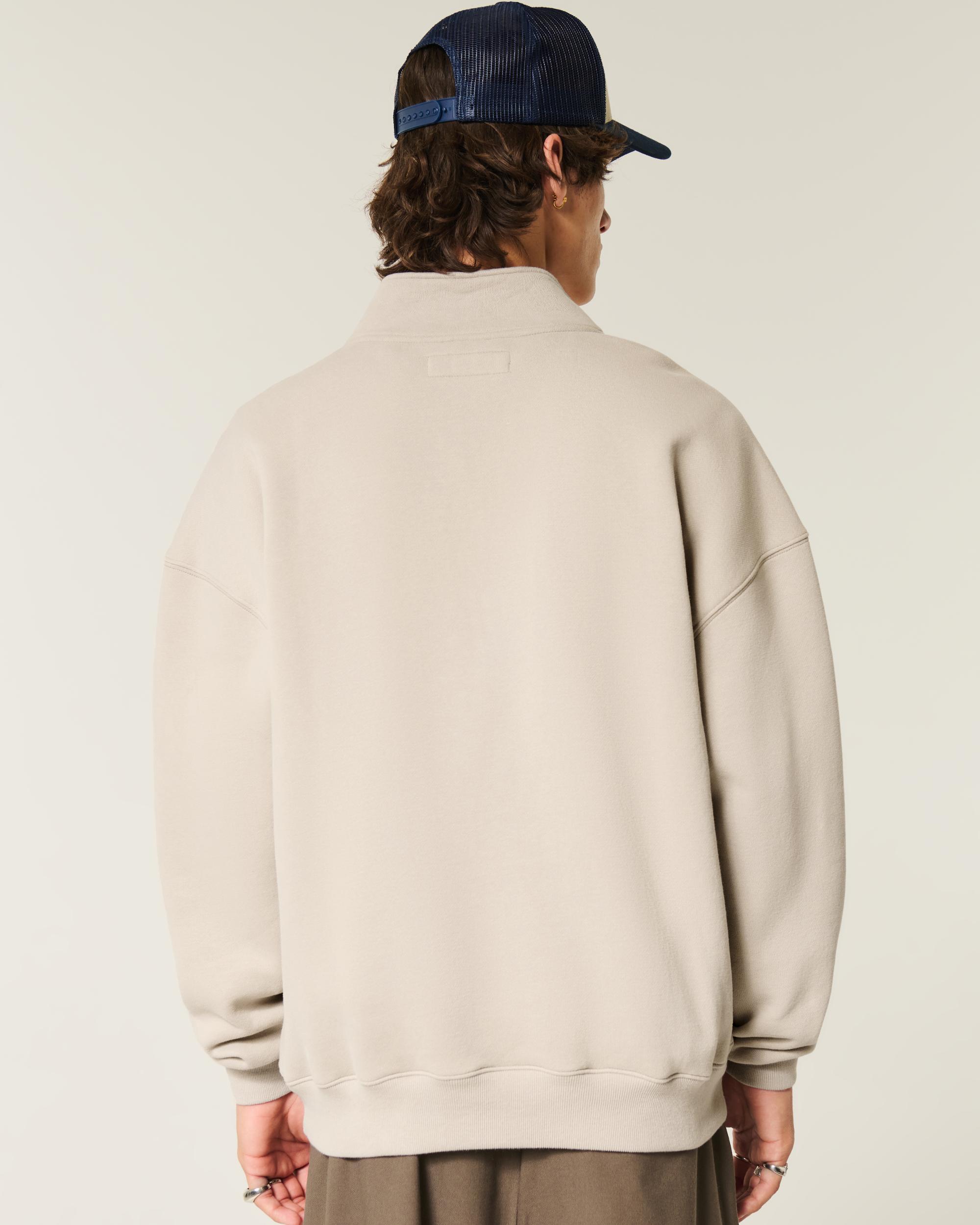 Boxy Logo Quarter-Zip Sweatshirt Product Image