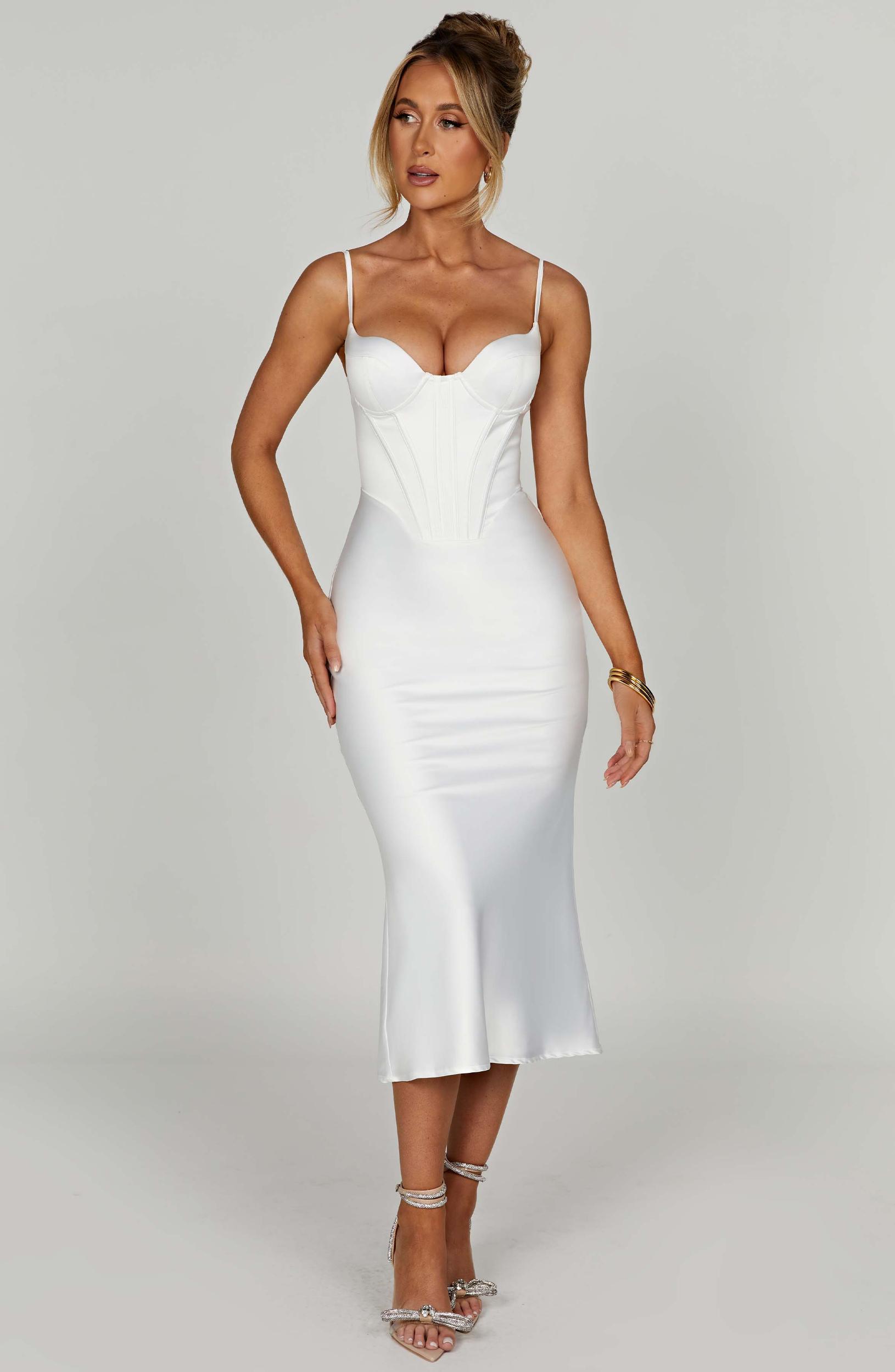 Farrah Midi Dress - Ivory Product Image