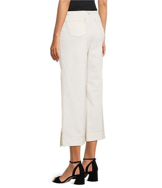 KARL LAGERFELD PARIS Contrast Trim Wide Leg Coordinating Pants Product Image