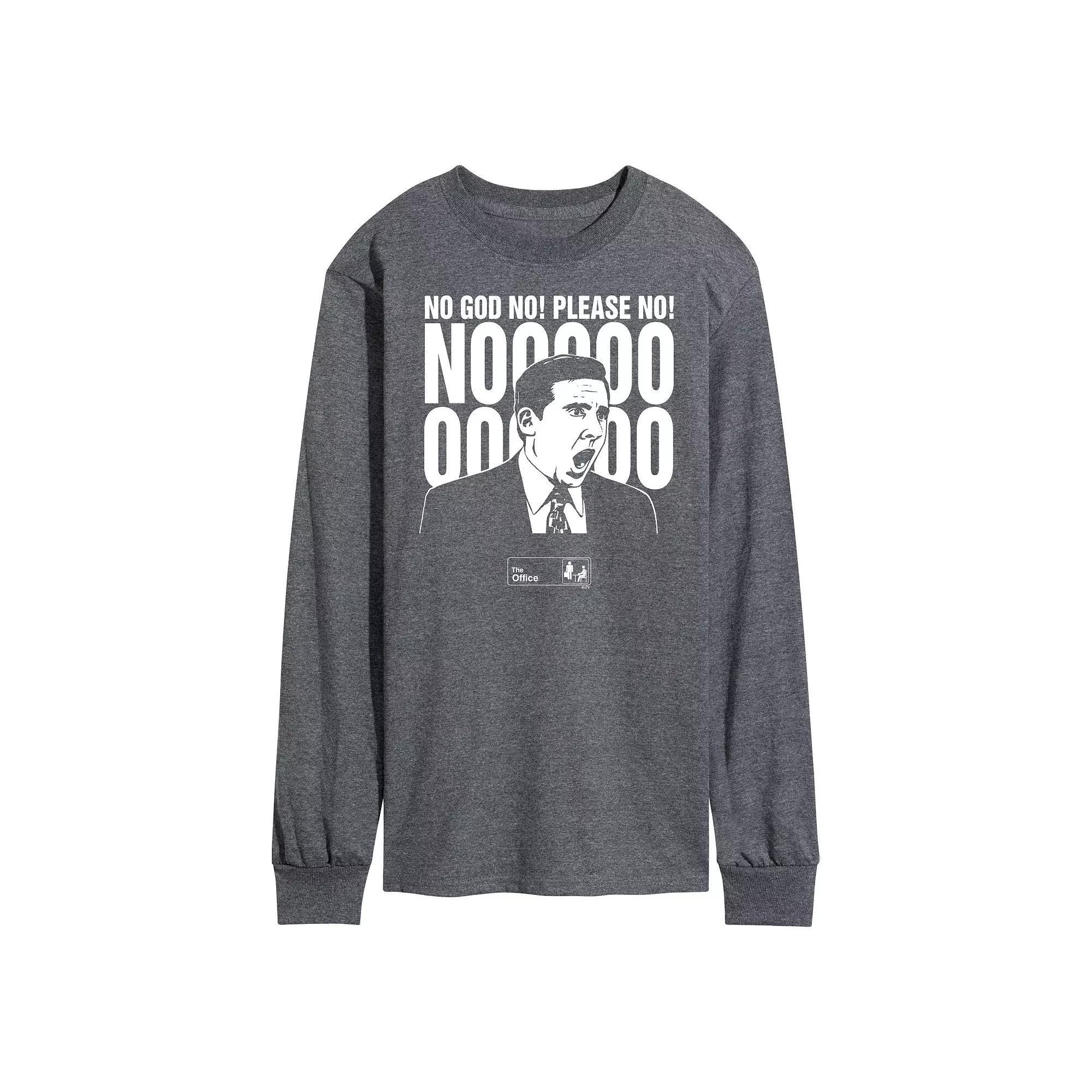 Men's The Office No God Please No Tee, Size: Medium, Gray Product Image