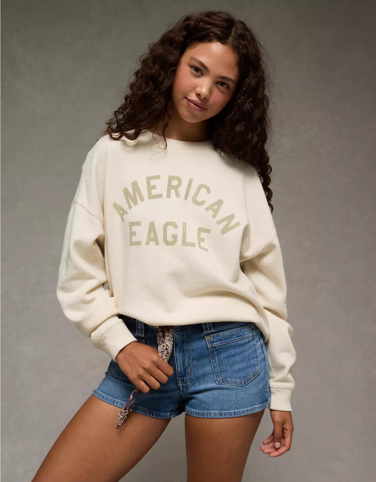 AE Funday Graphic Sweatshirt Product Image