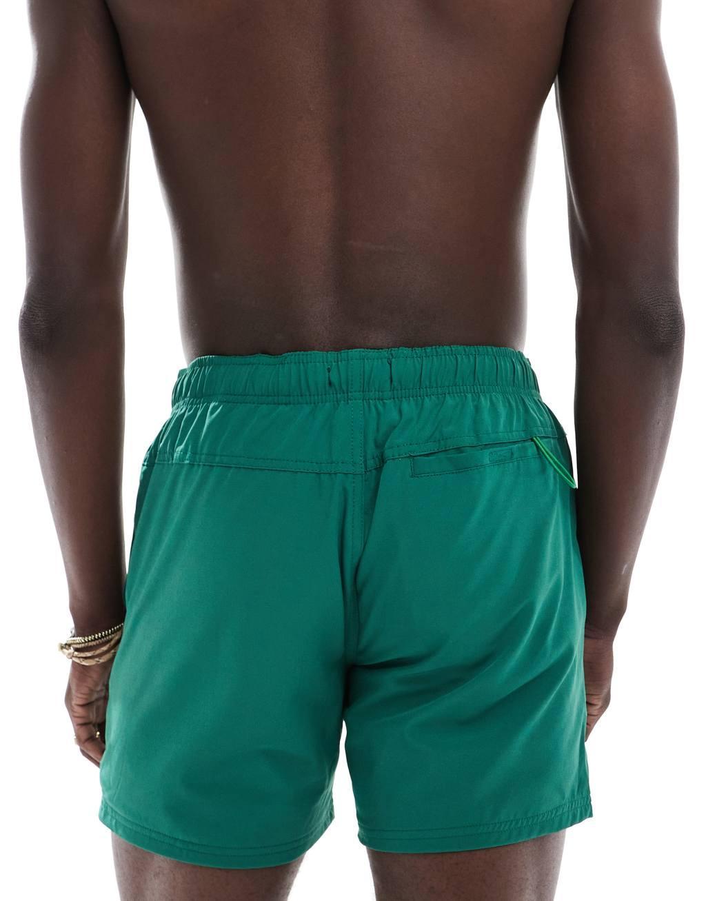 Cotton On stretch swim shorts in evergreen Product Image