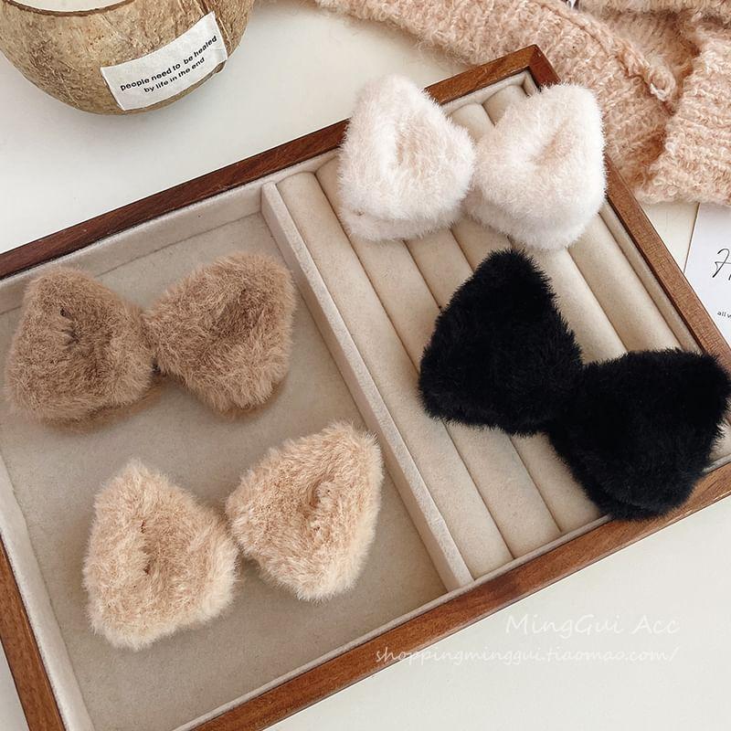 Set: Furry Ear Hair Clip Product Image