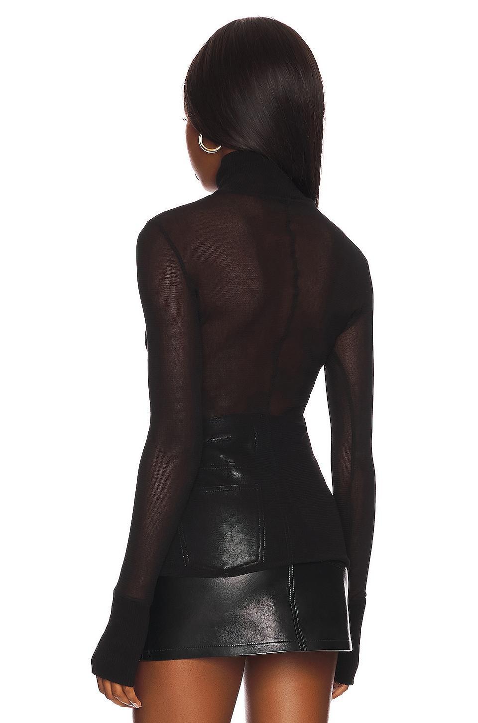 Mesh Cuffed Turtleneck Enza Costa Product Image