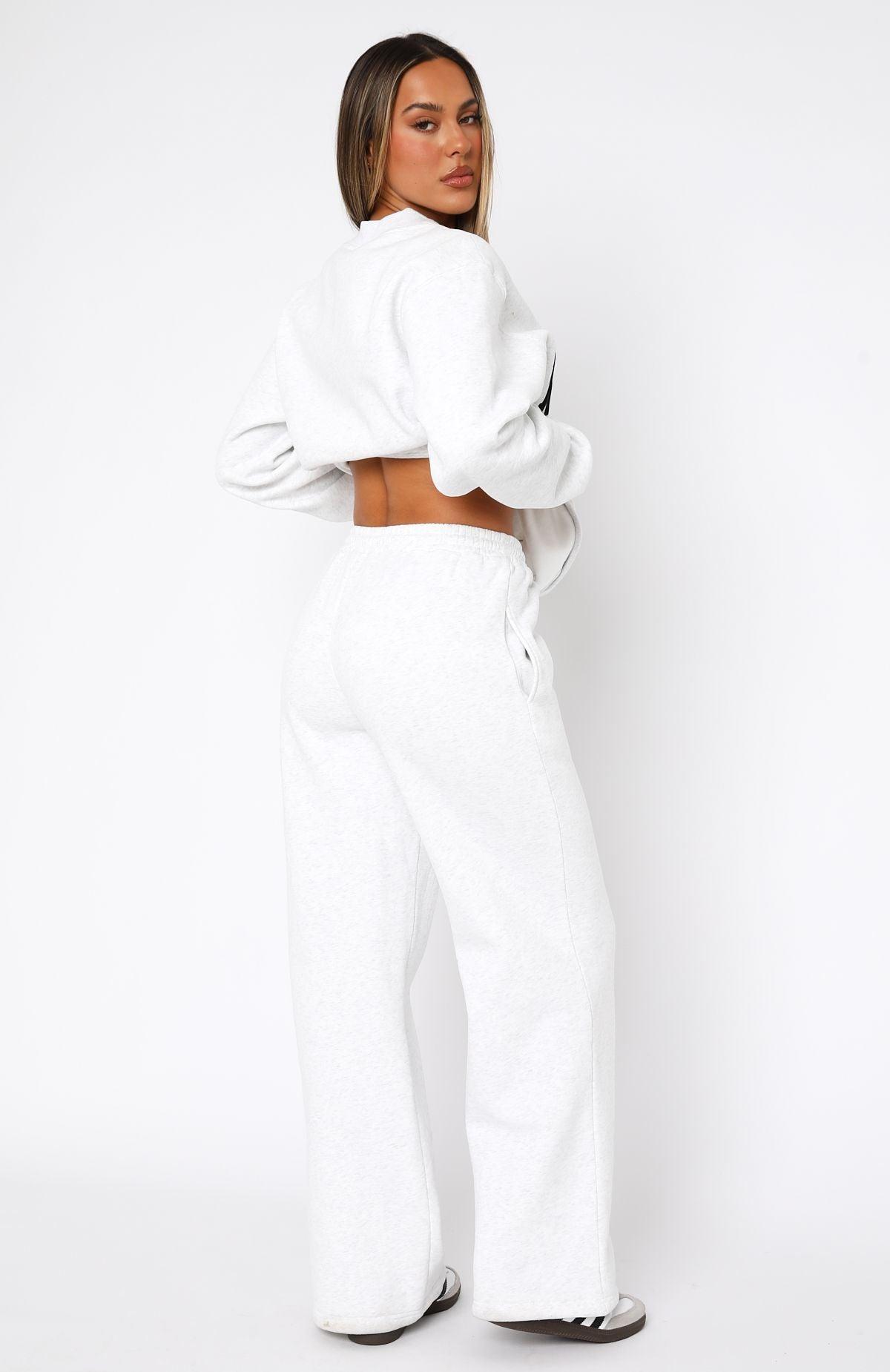 Decade Classics Wide Leg Sweatpants Grey Marle Product Image