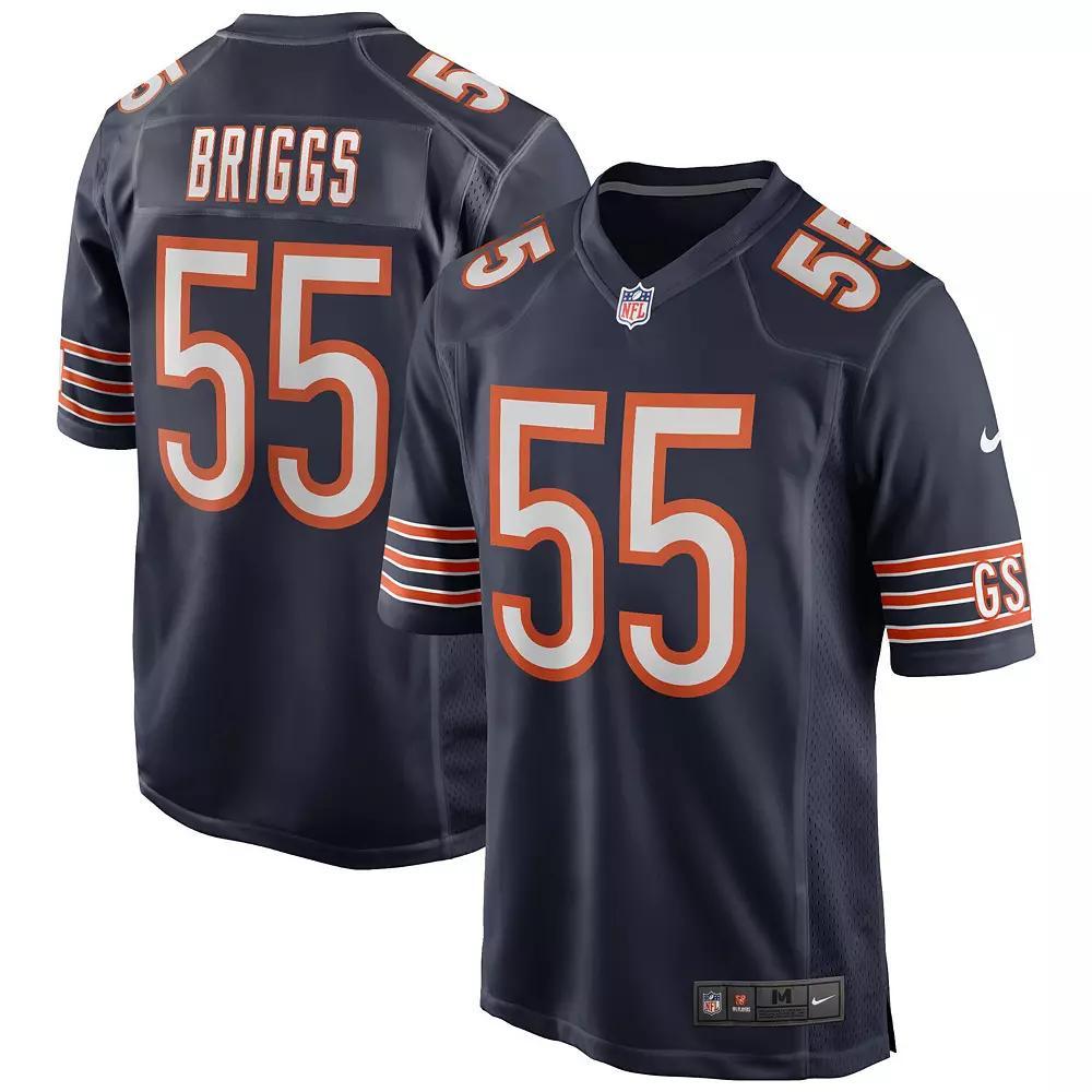 Men's Nike Lance Briggs Navy Chicago Bears Game Retired Player Jersey, Size: Small, Blue Product Image