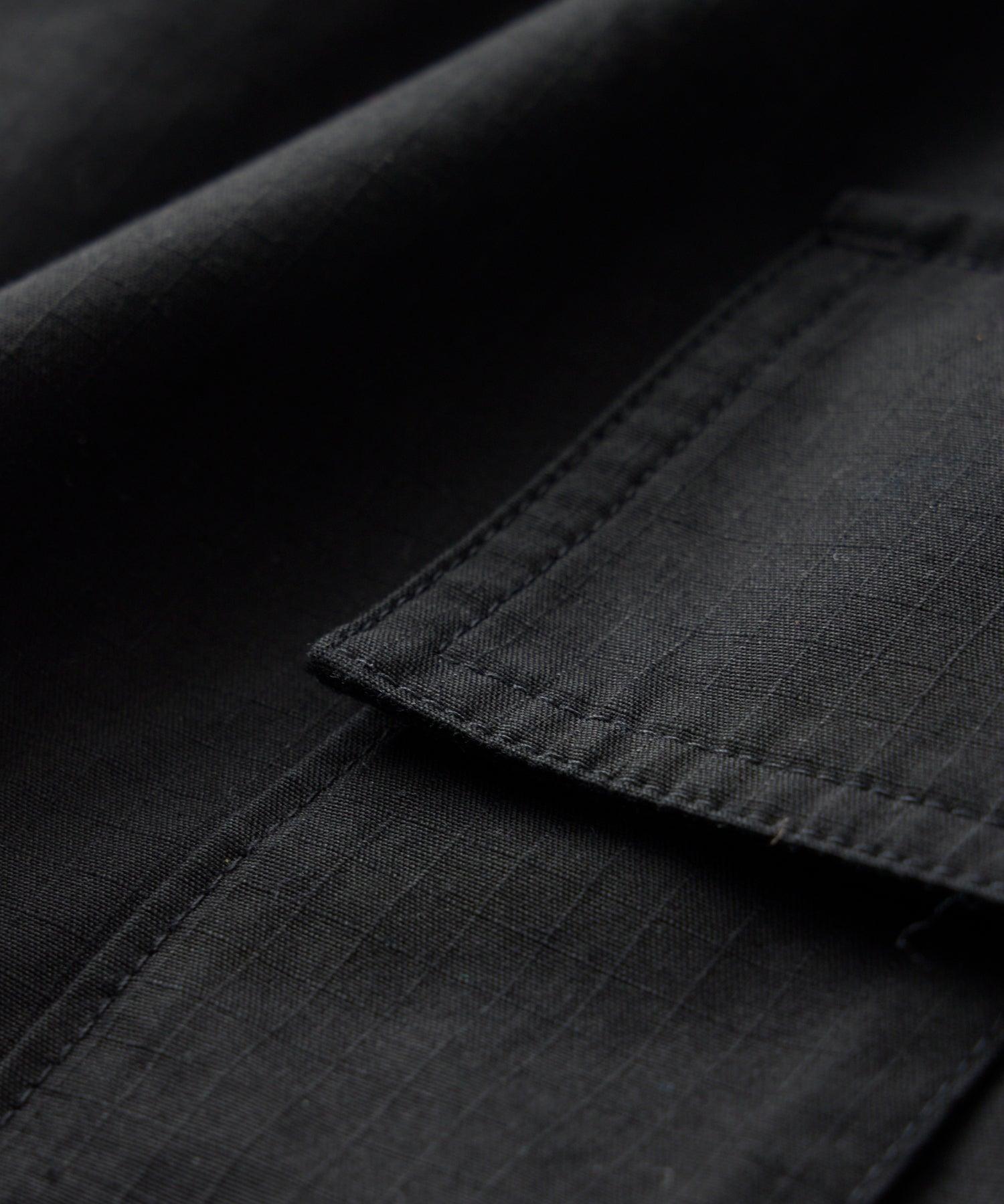 9" Japanese Ripstop Cargo Short in Black Product Image