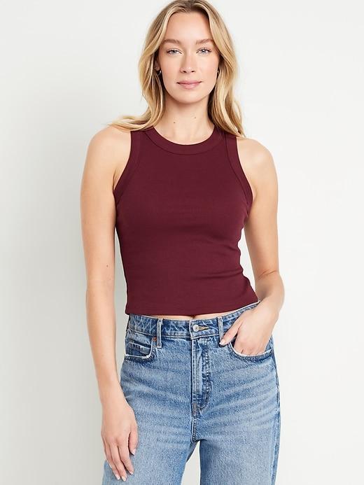 Snug Crop Tank Top Product Image