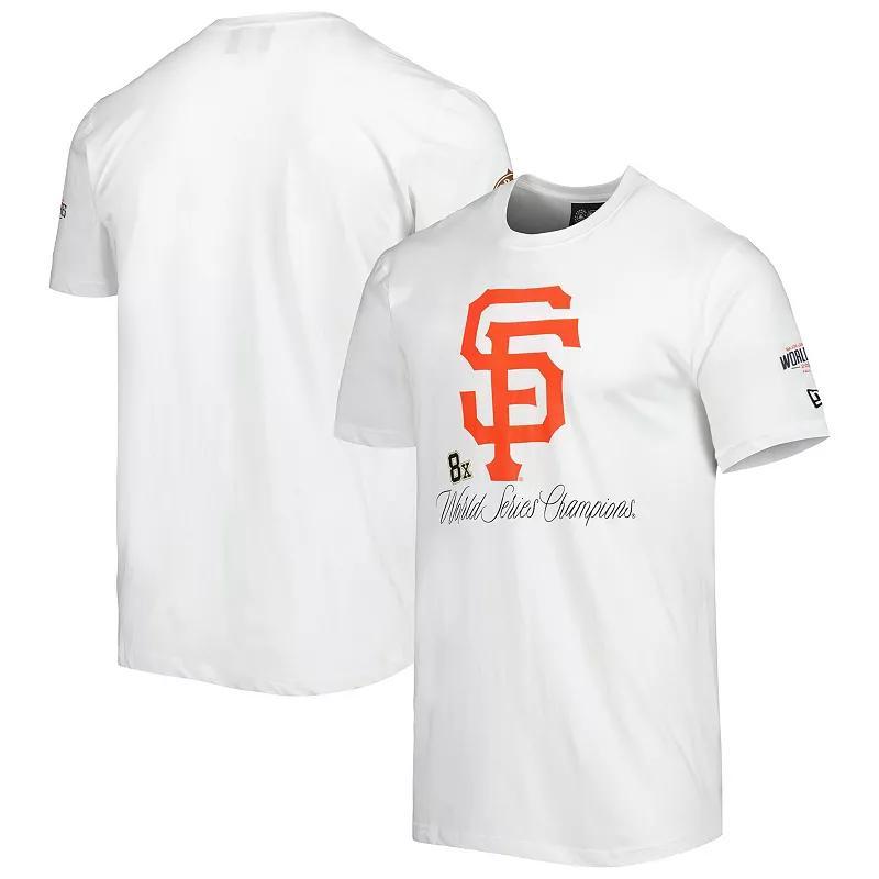 Men's New Era White San Francisco Giants Historical Championship T-Shirt, Size: Large Product Image