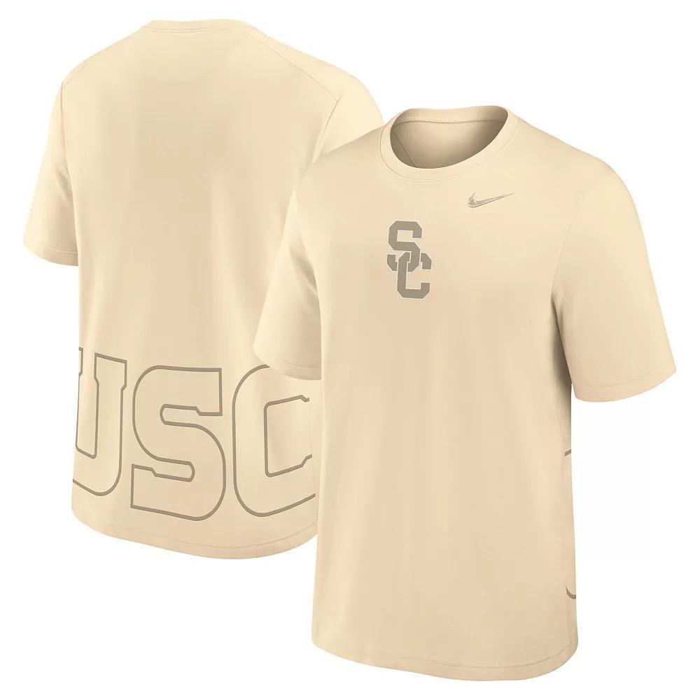 Men's Nike Cream USC Trojans Primary Statement Two-Hit Performance T-Shirt,  Product Image