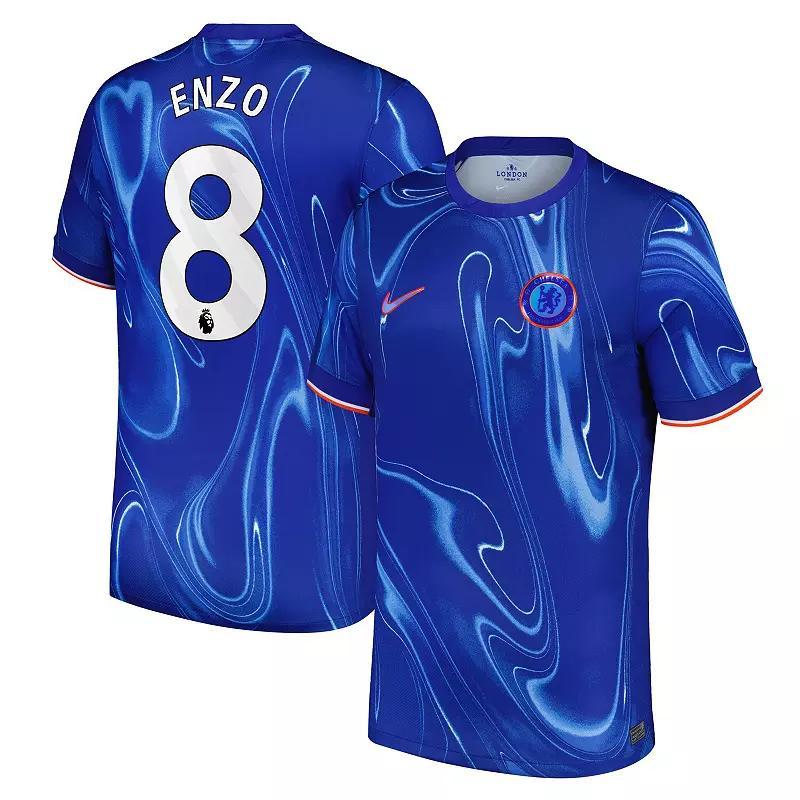 Men's Nike Enzo Fern��ndez Blue Chelsea 2024/25 Home Replica Player Jersey, Size: Large, Chl Blue Product Image