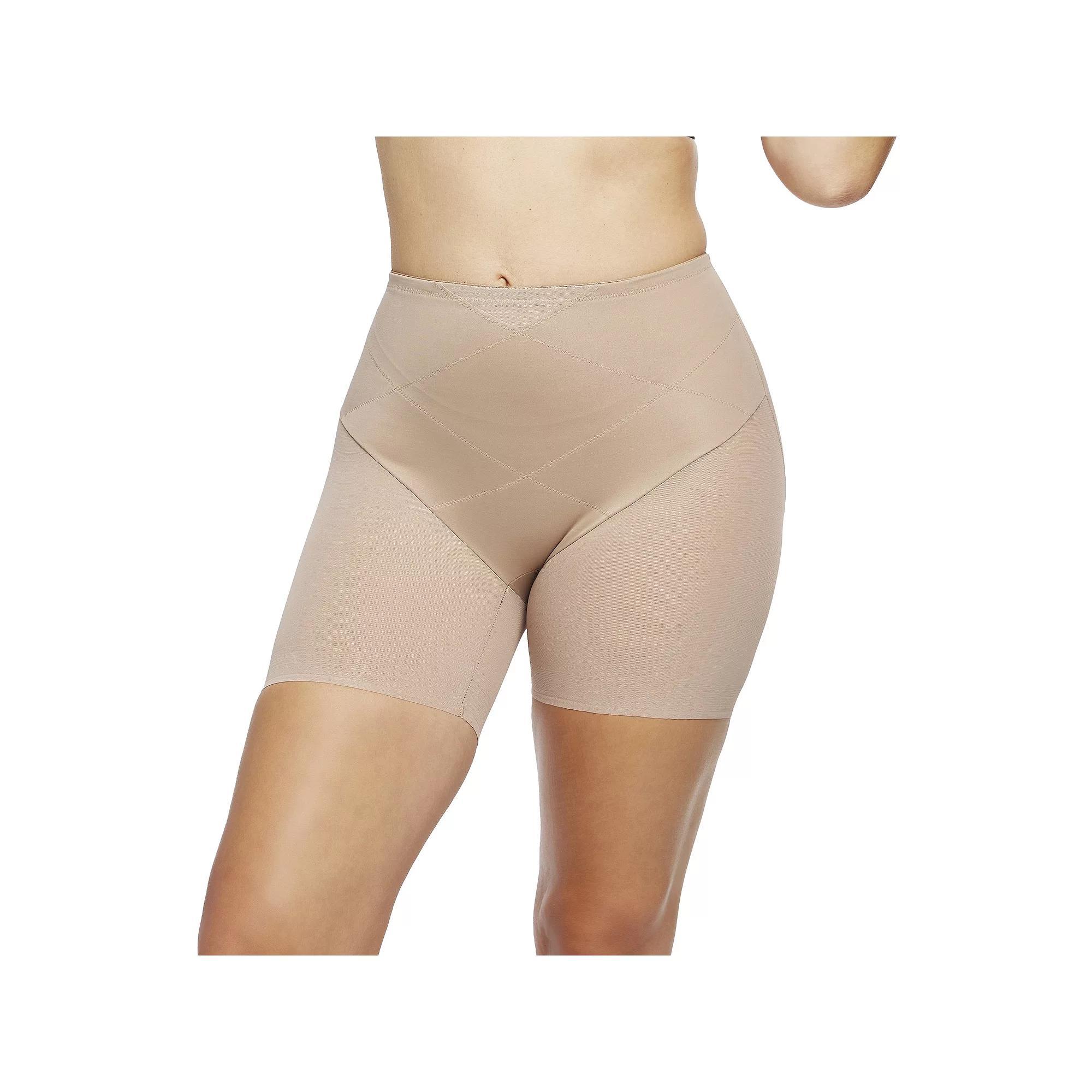 Naomi & Nicole® Shapewear Inside Magic Tummy Tuck Waistline Mid-Thigh Shorts 7608, Women's,  Product Image