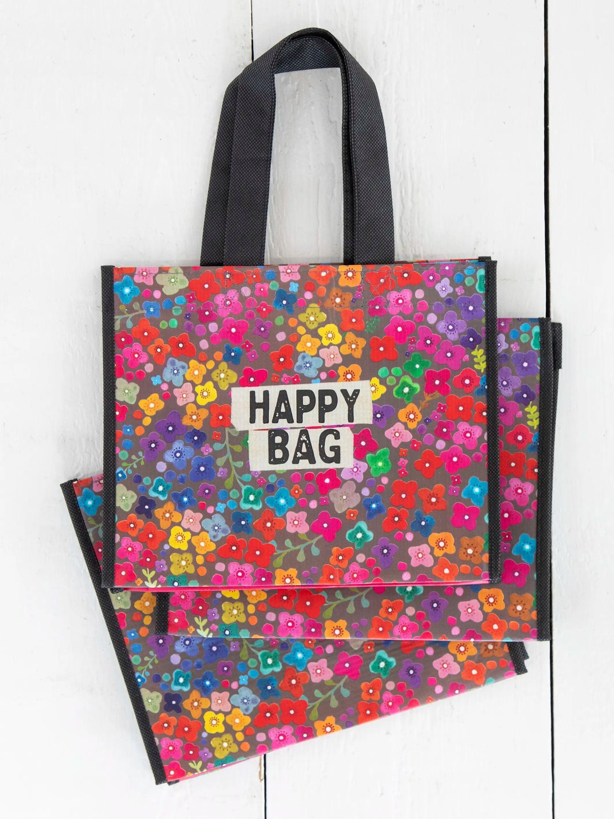 Medium Happy Bag, Set of 3 - Rainbow Ditsy Product Image