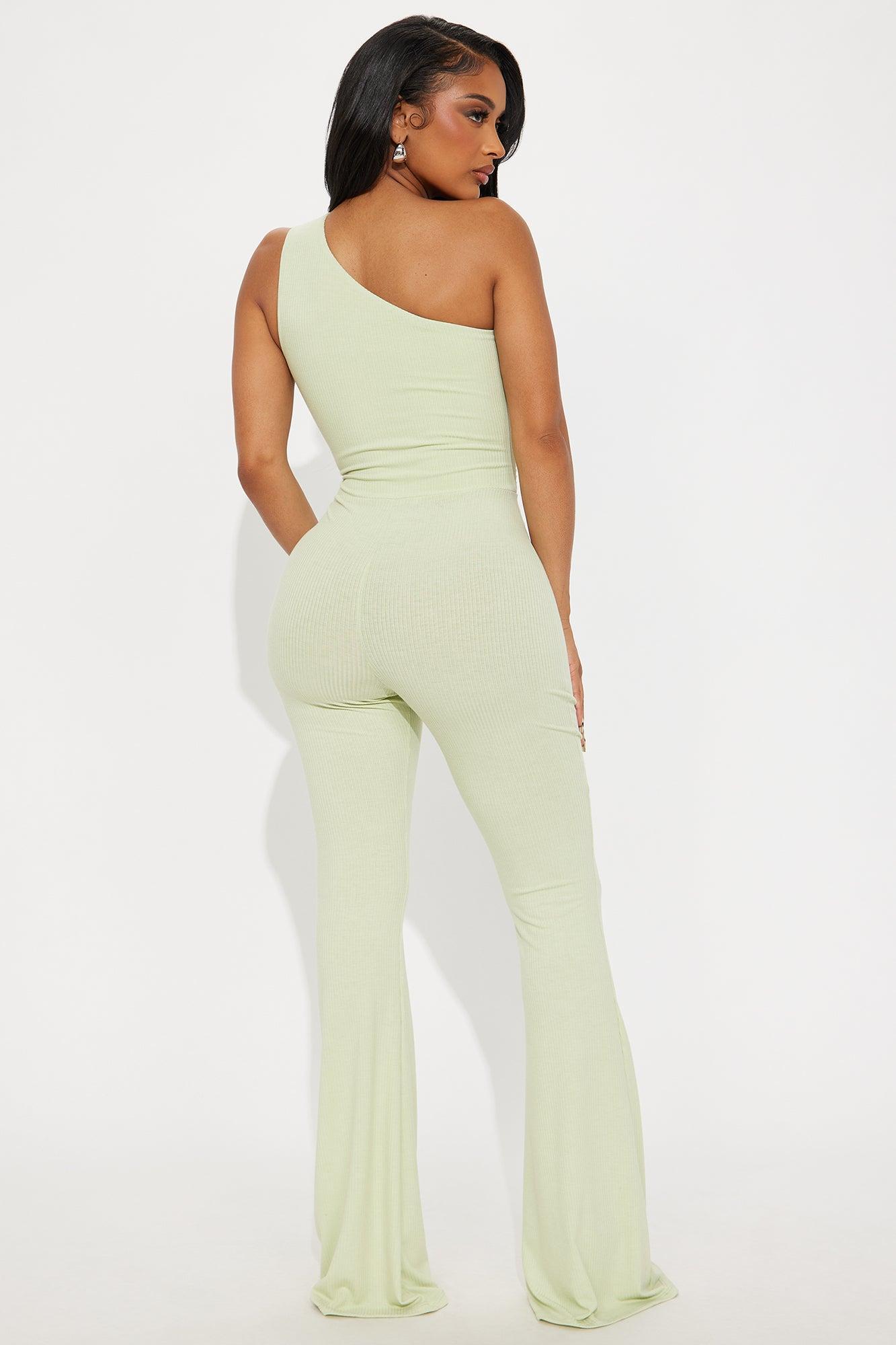 Jaylie Flared Jumpsuit - Sage Product Image