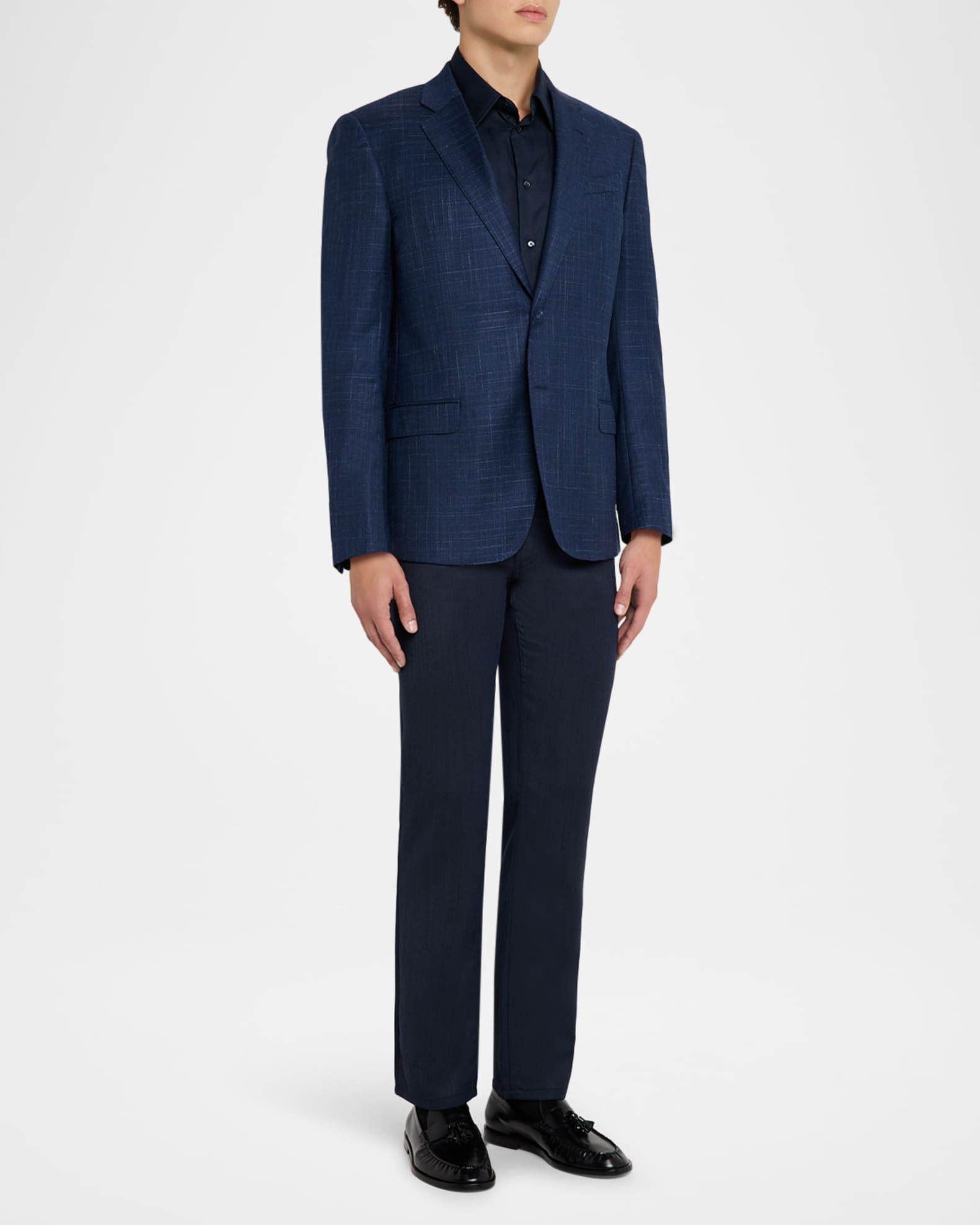 Men's  G Line Melange Notch Lapel Sport Coat Product Image