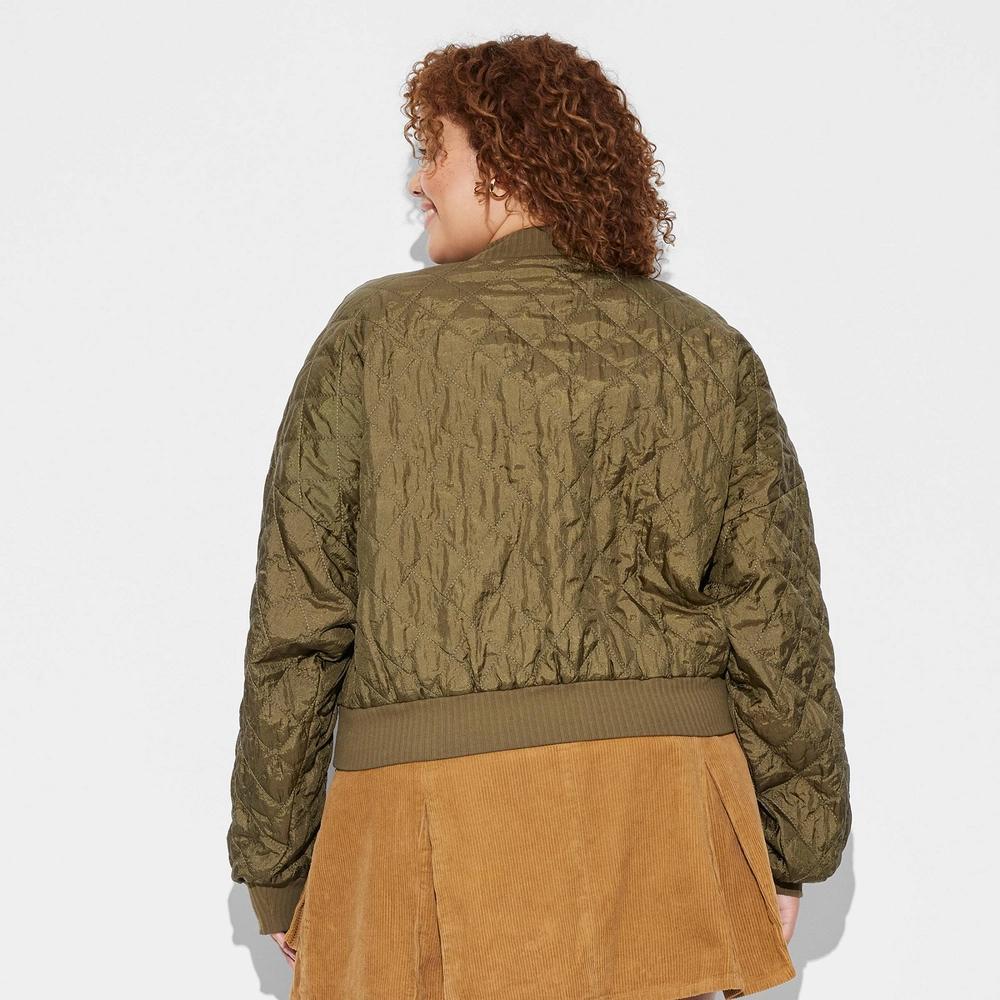 Womens Quilted Bomber Jacket - Wild Fable Product Image