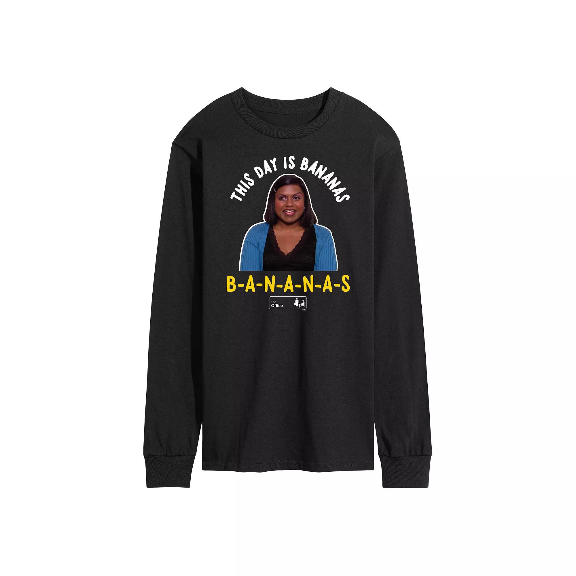 Men's Barbie™ The Movie Hi Barbie Long Sleeve Graphic Tee, Size: XL, Black Product Image