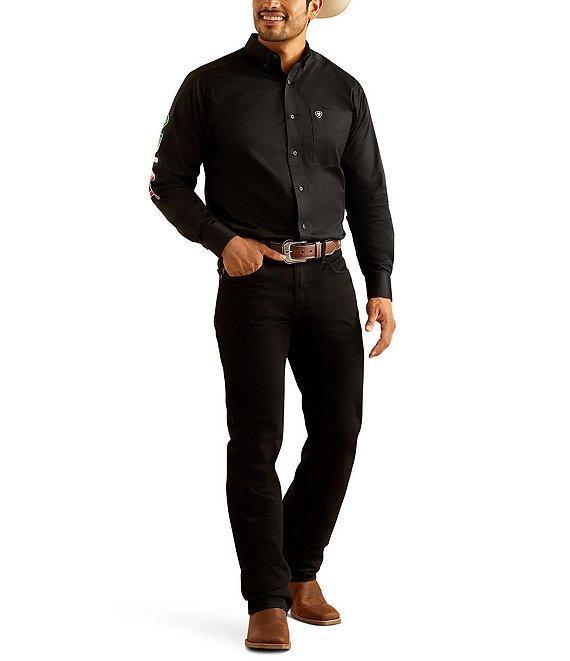 Ariat Fitted Long Sleeve Team Logo Twill Shirt Product Image