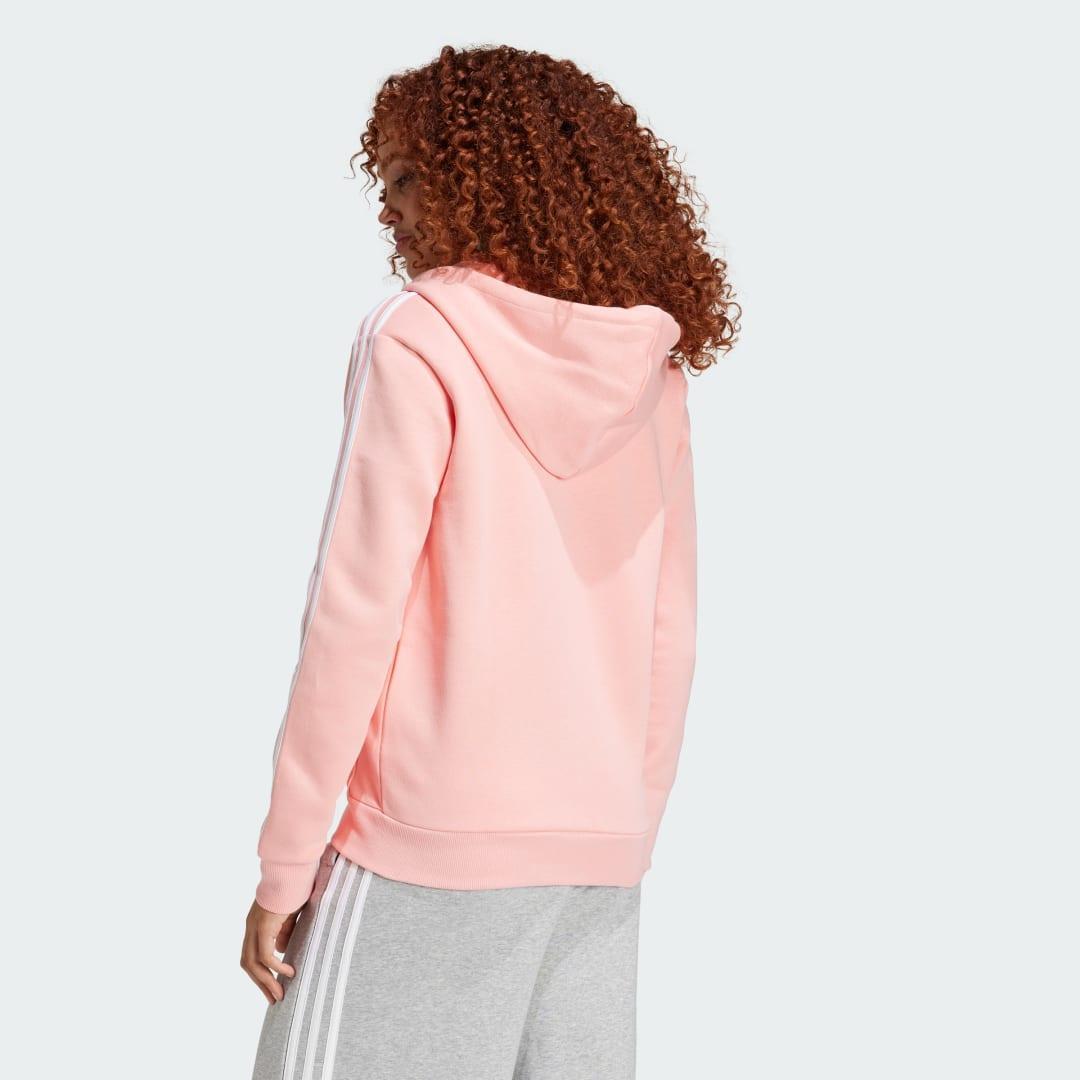 Essentials 3-Stripes Full-Zip Fleece Hoodie Product Image