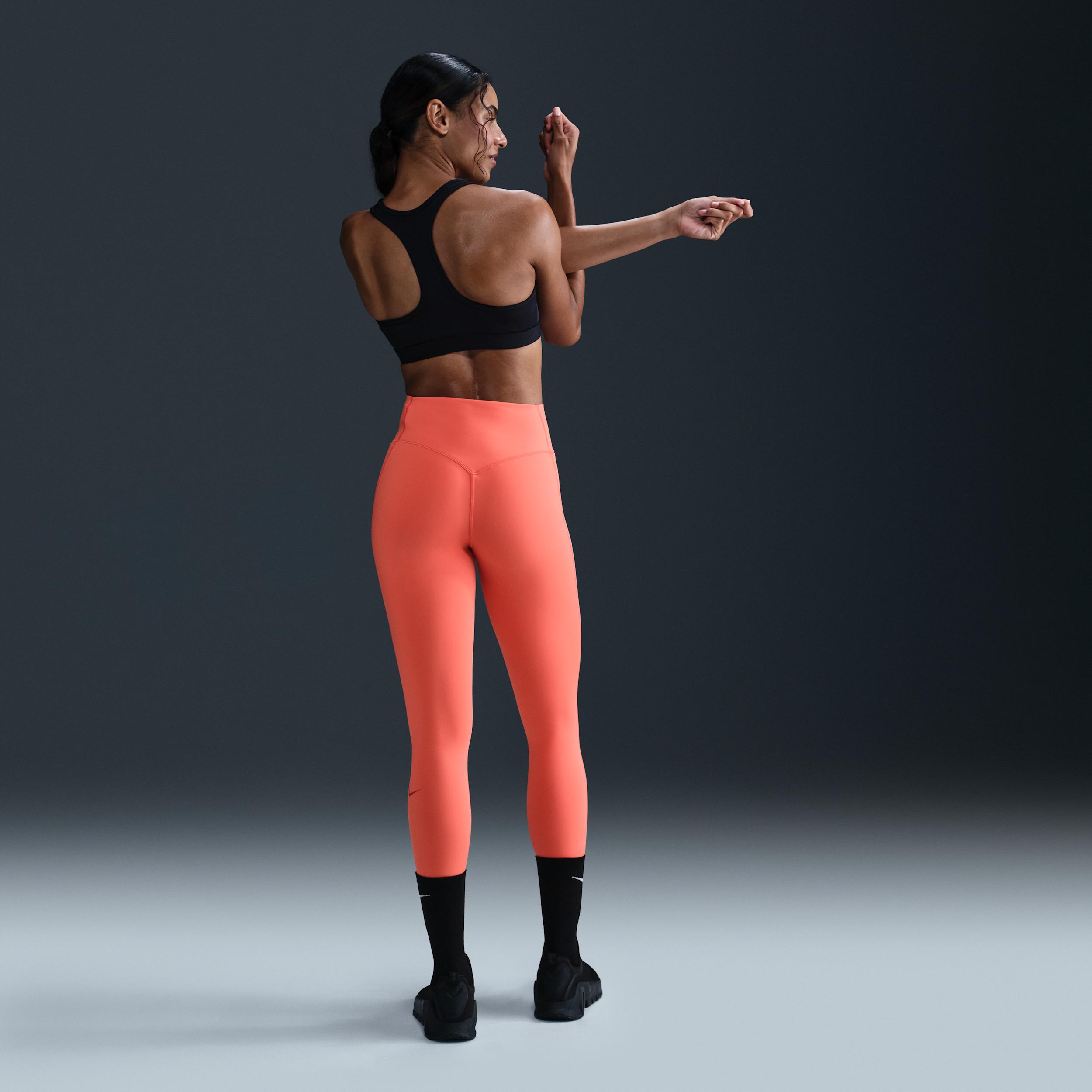 Nike Womens Universa High-Waisted 7/8 Leggings with No Front Seam | HQ6813-010 Product Image