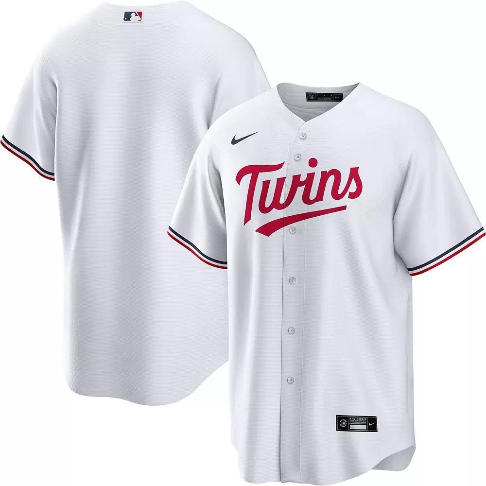 Men's Nike White Minnesota Twins Home Replica Team Jersey, Size: Large Product Image