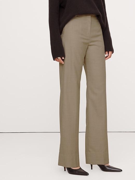 High-Rise Modern Straight Refined Pant Product Image