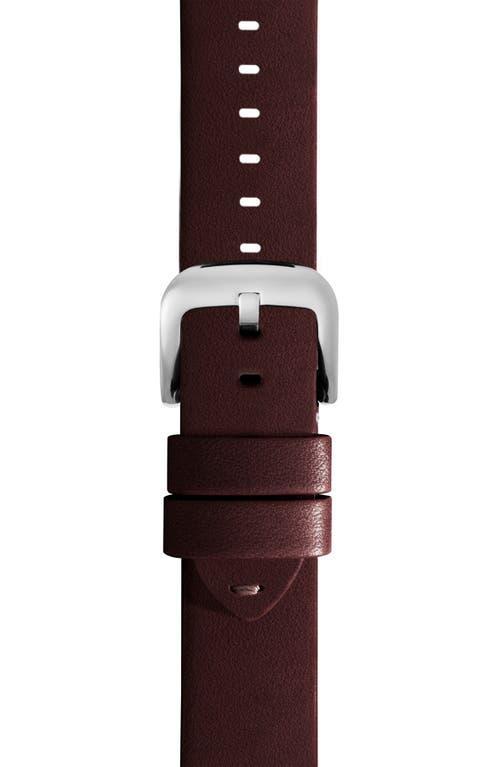 Mens Cattail Leather Watch Strap, 20mm Product Image