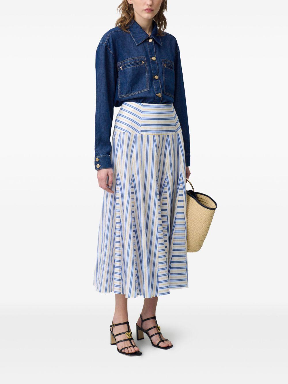 striped midi skirt Product Image