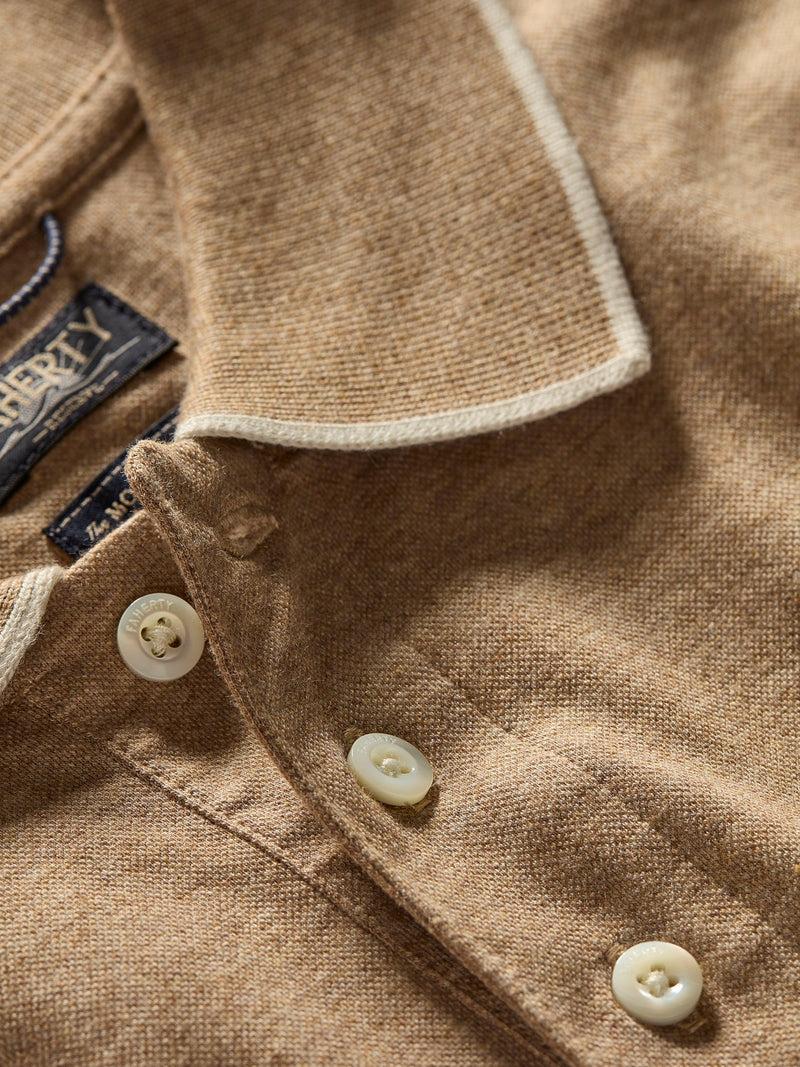 Movement™ Short-Sleeve Pique Polo Shirt - Driftwood Island Heather Product Image