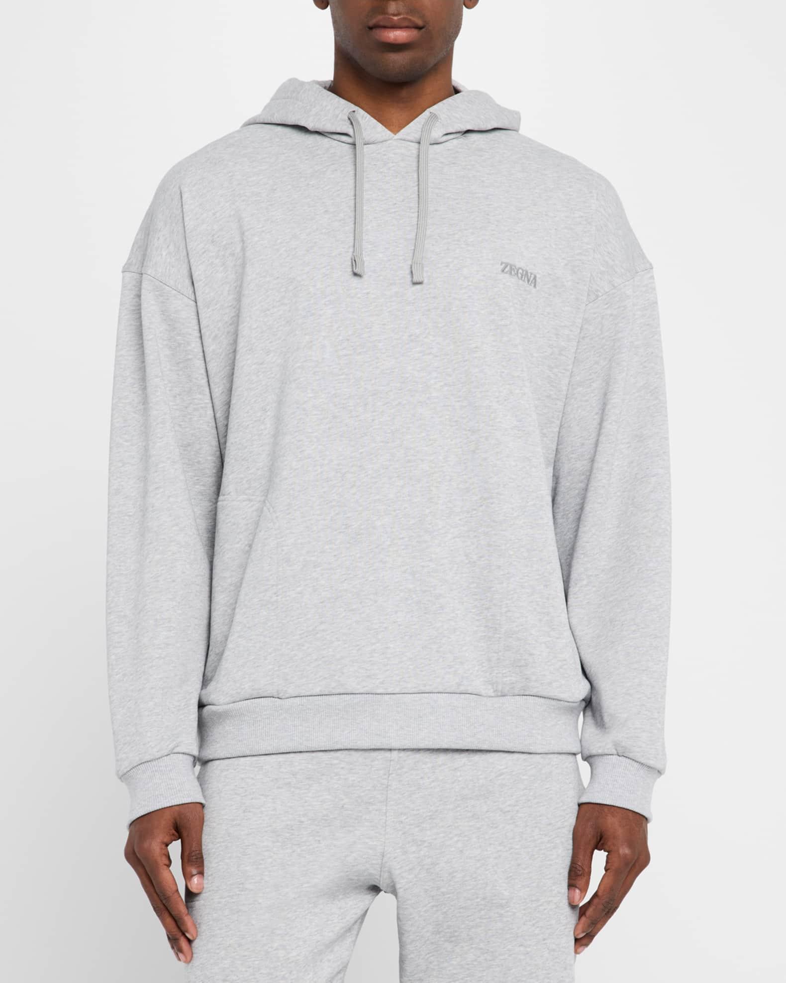 Men's Cotton Hooded Sweatshirt Product Image