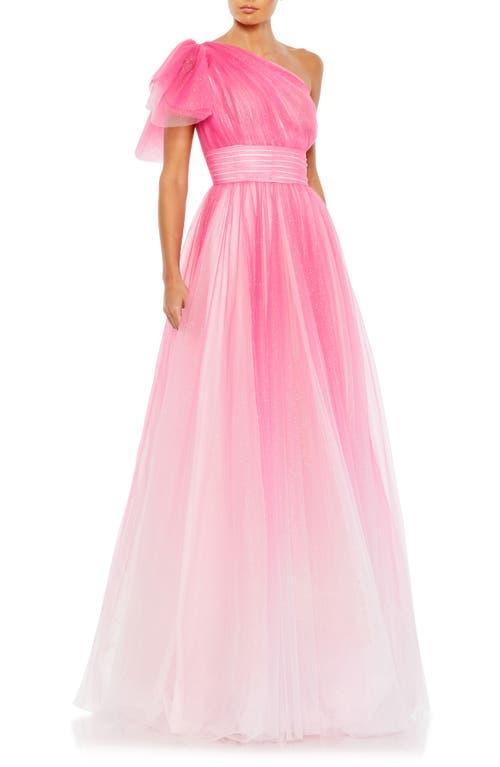 Womens Ieena Asymmetric Degrad Fit & Flare Ball Gown Product Image