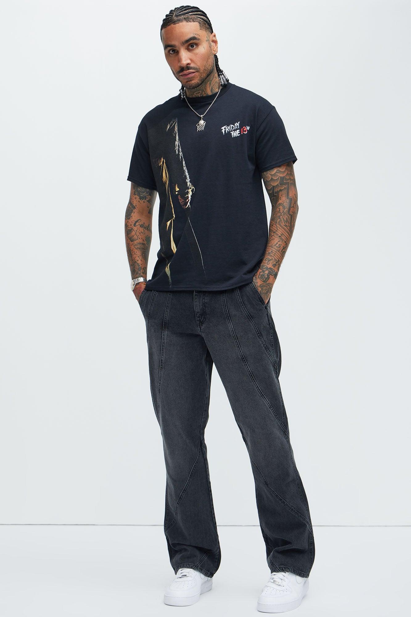 Reese Stacked Slim Flare Jeans - Black Wash Product Image