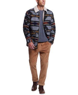 Weatherproof Vintage Mens Crewneck Shirt Sherpa Jacket Corduroy Pants Product Image