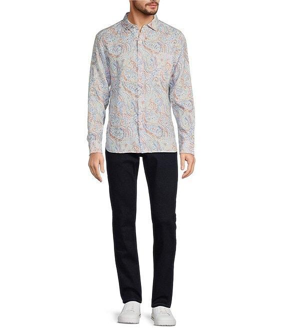 Tommy Bahama Playa Blanca Paisley Long Sleeve Woven Linen Shirt Product Image