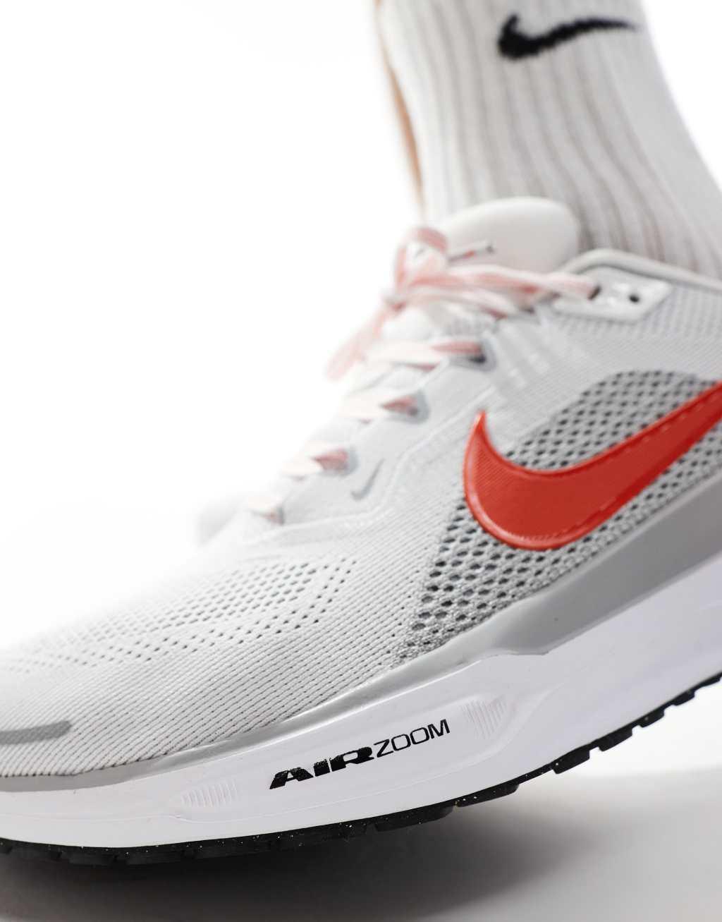 Nike Running Air Zoom Pegasus 41 sneakers in white and red Product Image