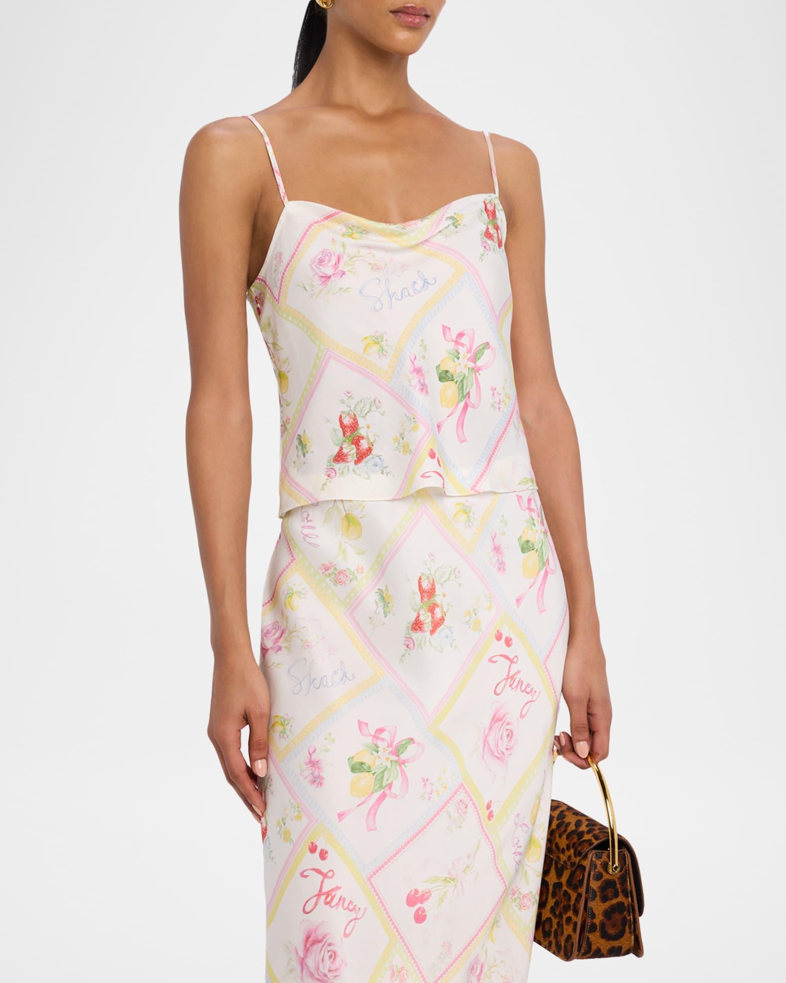 Cabi Silky Fruit Print Top Product Image