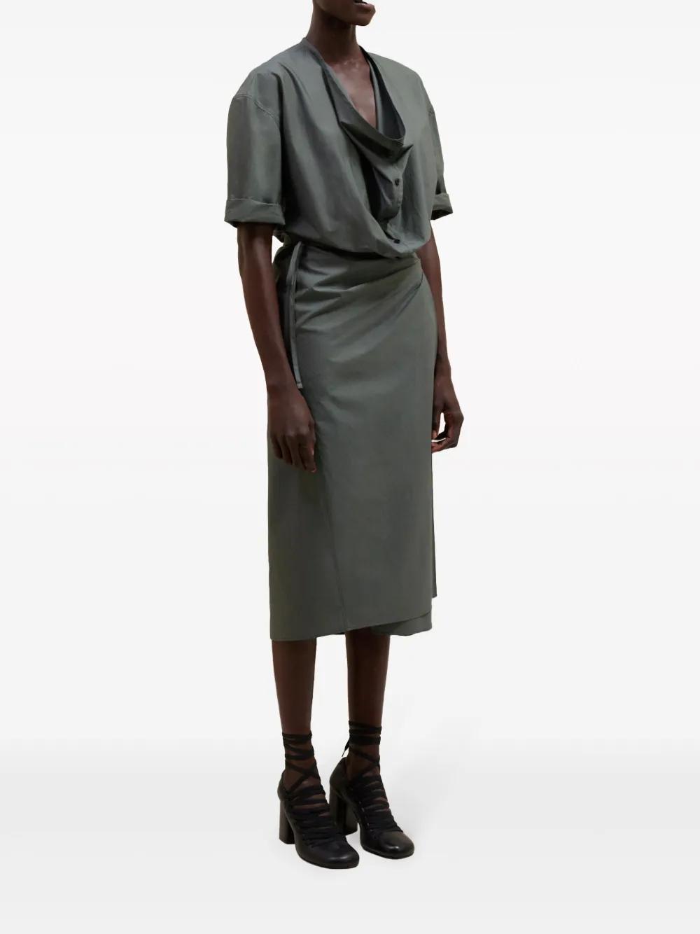 short-sleeve wrap dress Product Image