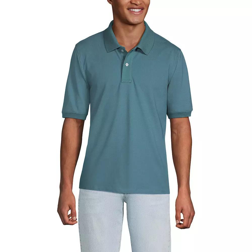 Men's Lands' End Comfort-First Mesh Polo Shirt, Size: Large, Rain Blue Blue Product Image