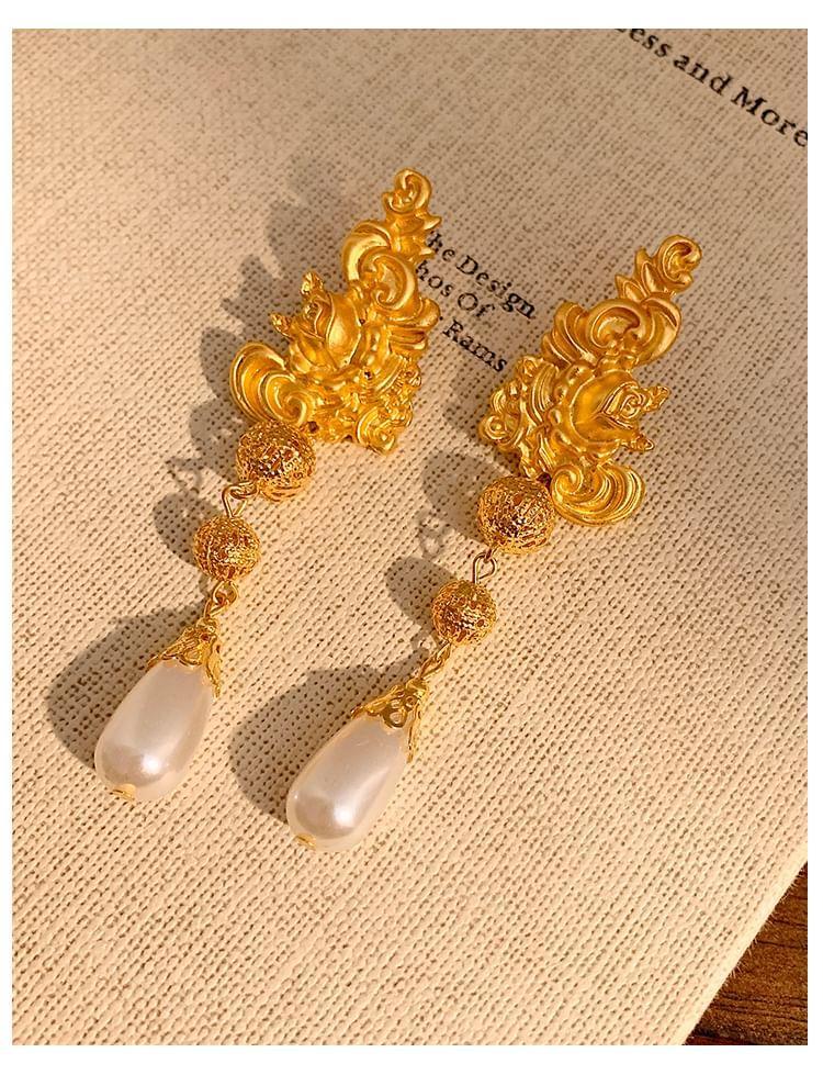 Faux Pearl Drop Earring Product Image